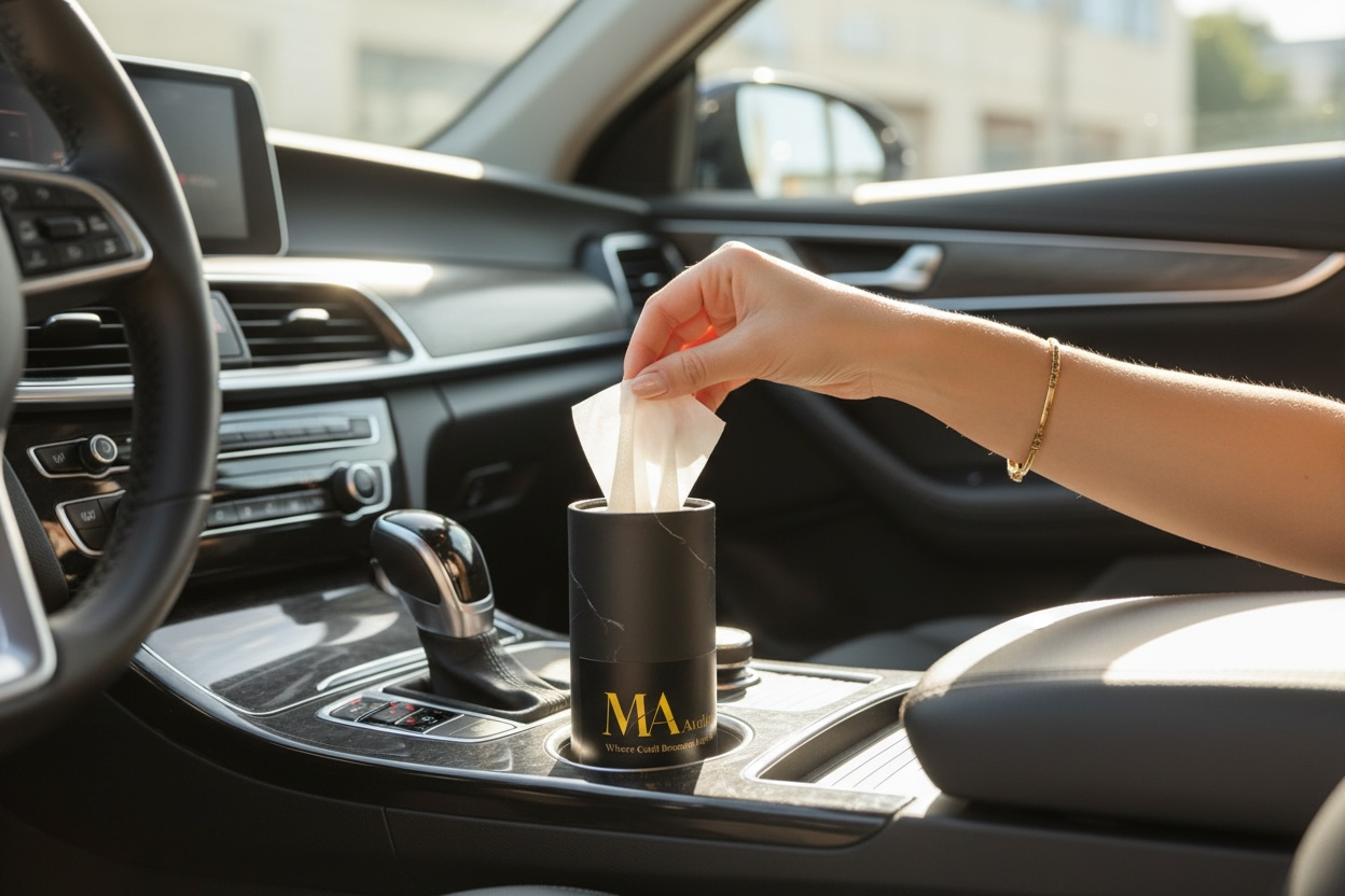 MA Atelier Noir Tissue Holder