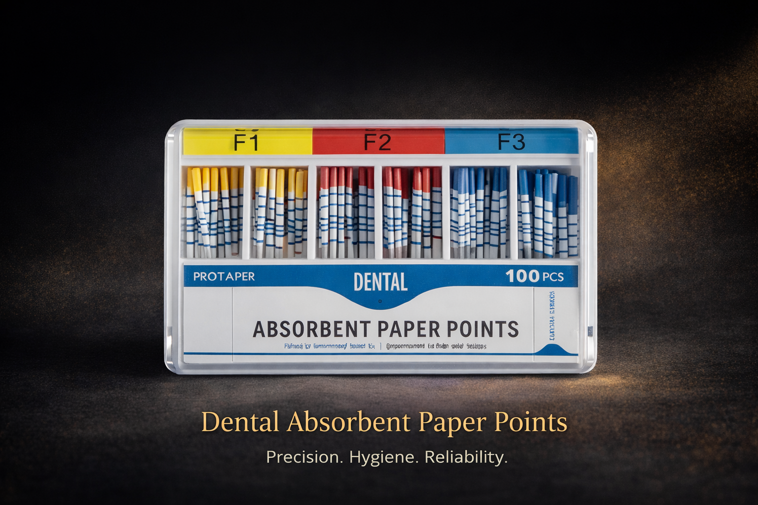 Absorbent Paper Points – F1 F2 F3 (100pcs)