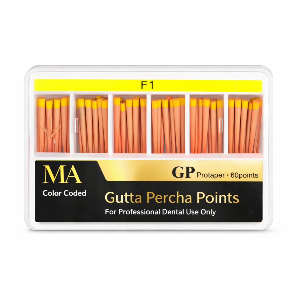 F1 Taper Gutta Percha Points – 60pcs (1 Box)