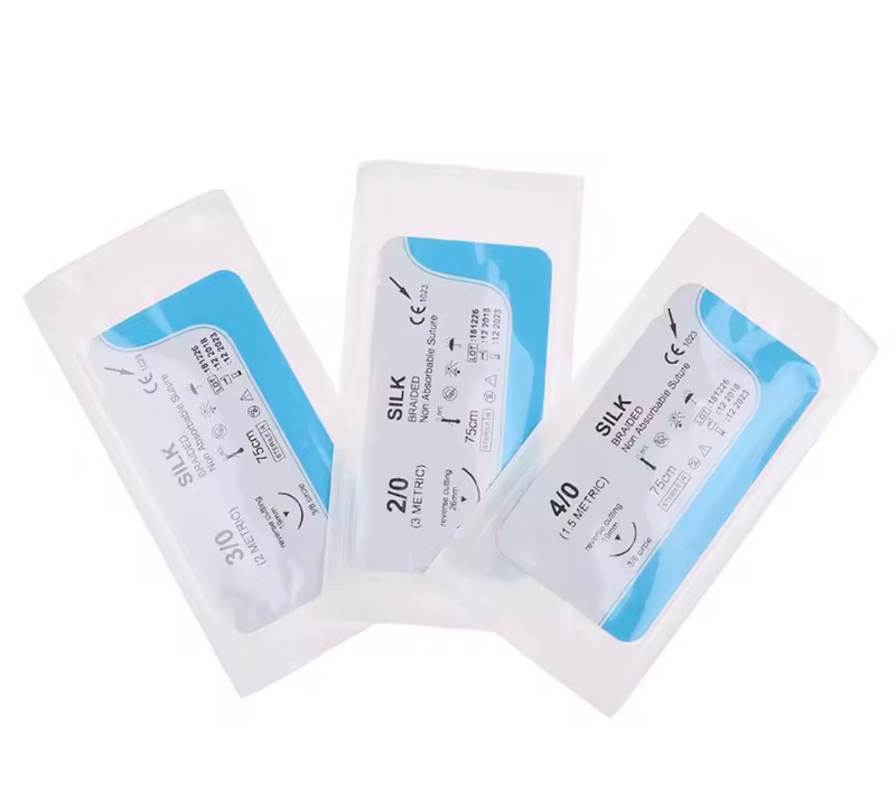 Braided Silk Surgical Suture – Non-Absorbable (75cm)